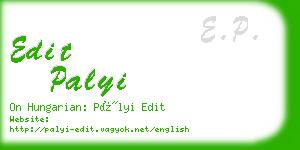 edit palyi business card